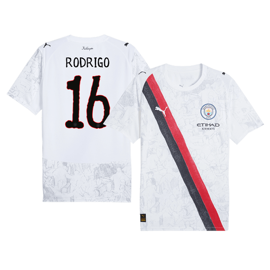 RODRIGO #16 Manchester City Camiseta de Fútbol KidSuper 2025/26 - Mundial de Clubes