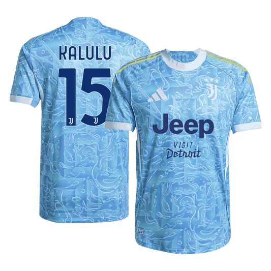 KALULU #15 Juventus Away Player Version Jersey 2025/26