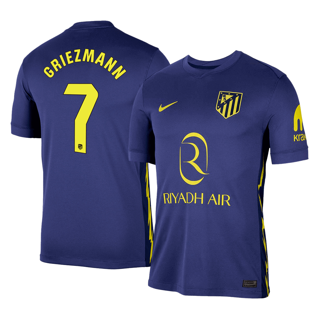 GRIEZMANN #7 Atletico Madrid Soccer Jersey Away Custom Shirt 2025/26