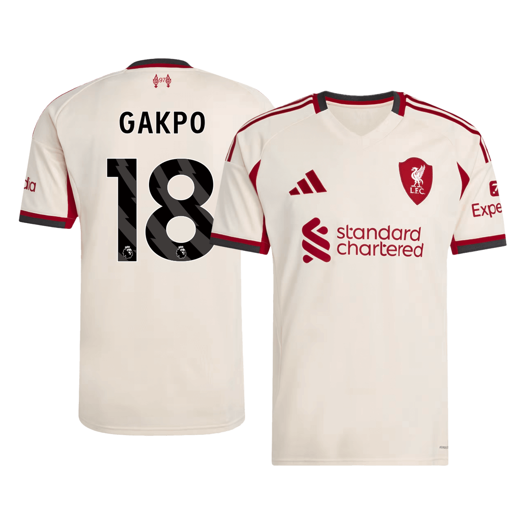 GAKPO #18 gostujoči nogometni dres Liverpoola 2025/26