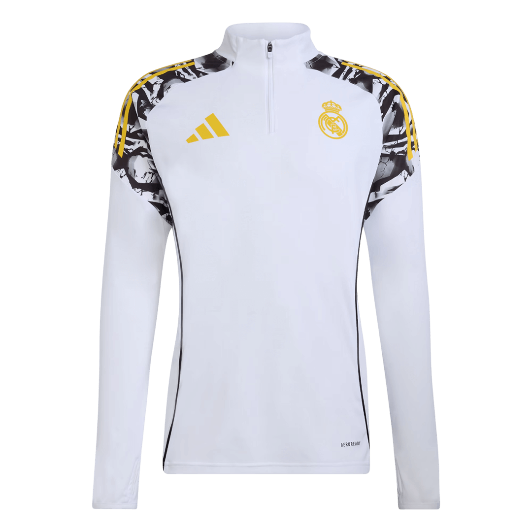Otroški komplet trenirke z zadrgo Real Madrid x MARVEL (zgornji del + hlače) 25/26, bela barva