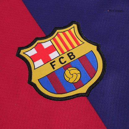 Barcelona Jersey RAPHINHA #11 Soccer Jersey Home 2024/25 Spotify Logo Without Text
