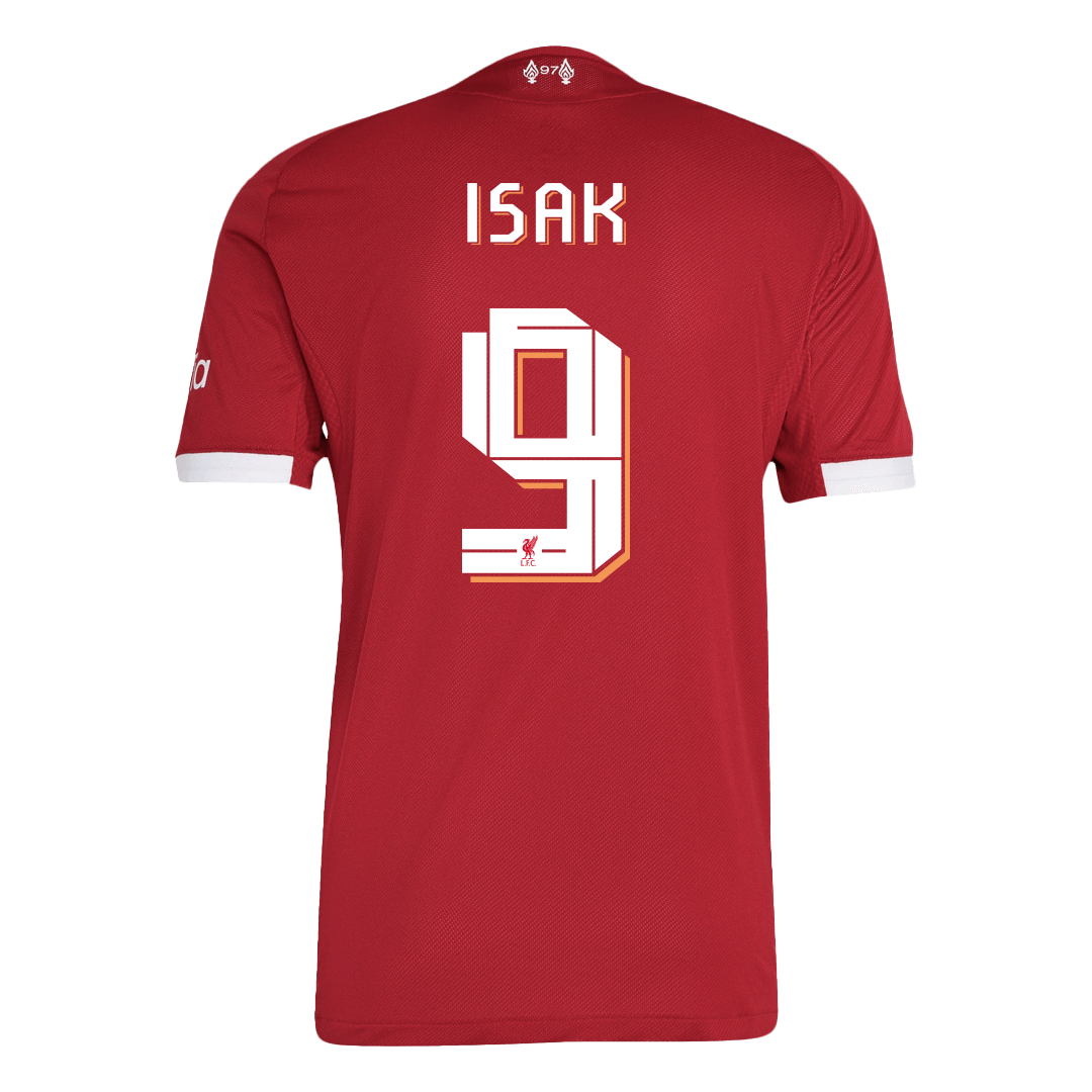 ISAK #9 domači avtentični nogometni dres Liverpool 2025/26
