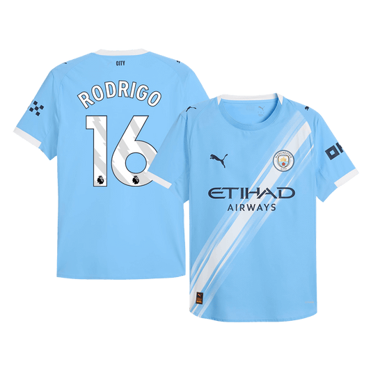 RODRIGO #16 Camiseta Versión Jugador Local Manchester City 2025/26