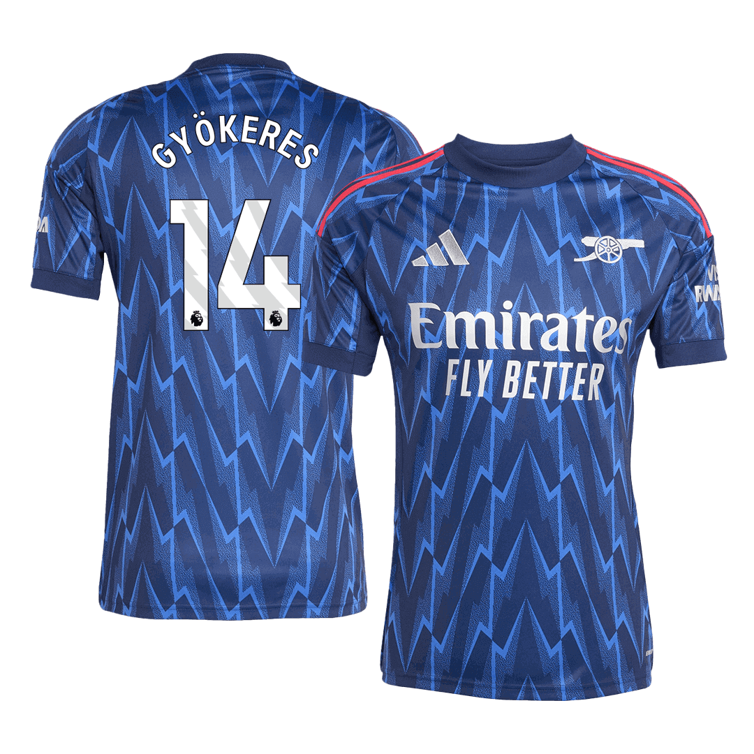 GYÖKERES #14 Arsenal gostujoči nogometni dres 2025/26