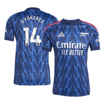 GYÖKERES #14 Arsenal gostujoči nogometni dres 2025/26