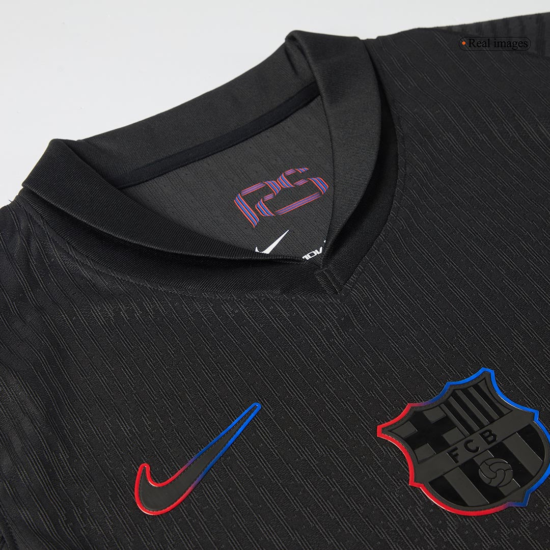 Authentic RAPHINHA #11 Barcelona 2024/25 Black - UCL (prej?nji sponzor)