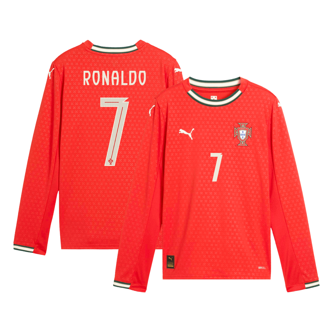 RONALDO#7Portugal Nogometni dres Doma?i 2025 Dolgi rokavi