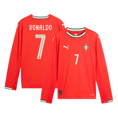 RONALDO#7Portugal Nogometni dres Doma?i 2025 Dolgi rokavi