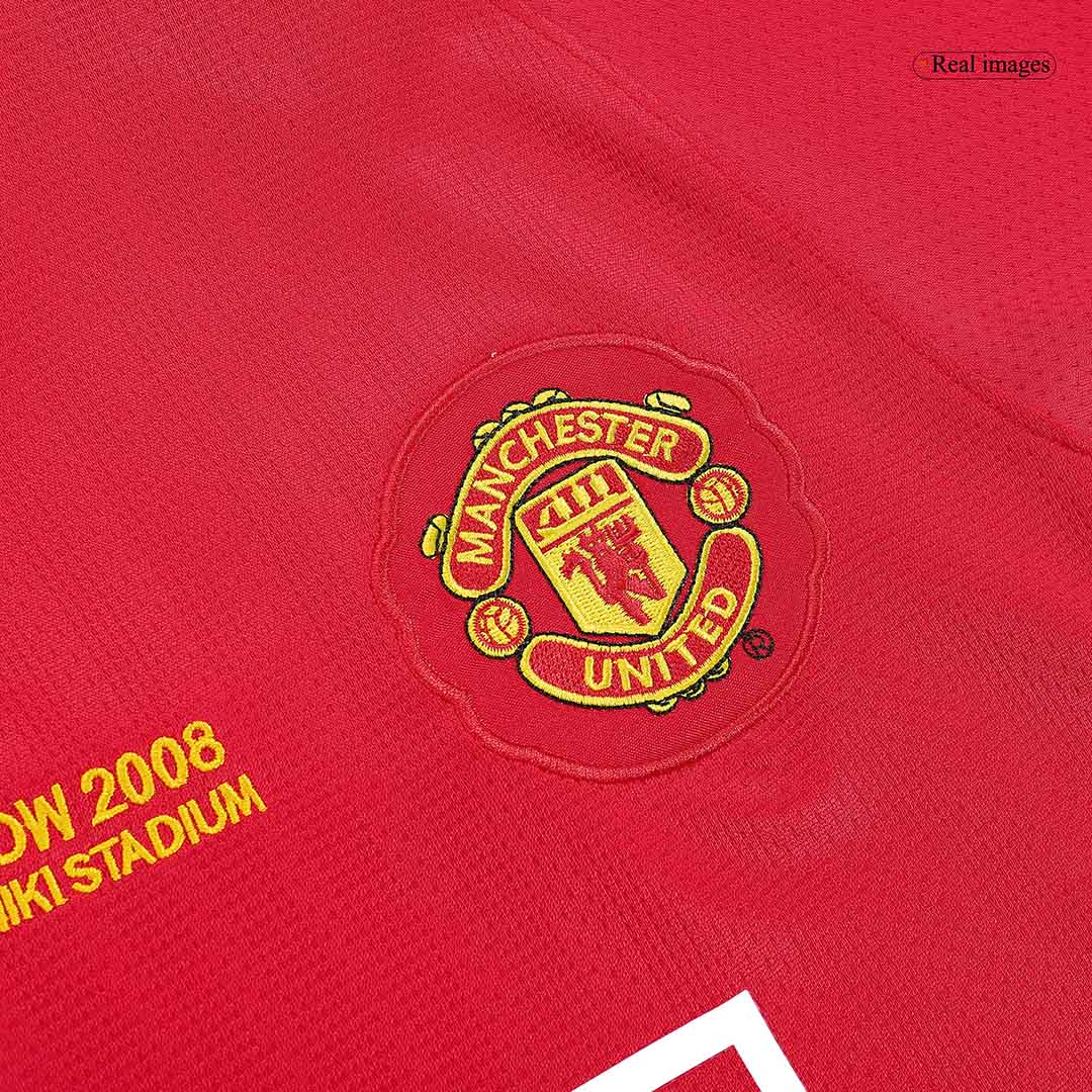 ROONEY #10 Manchester United Retro Jersey Home Soccer Shirt 2007/08 - UCL Final