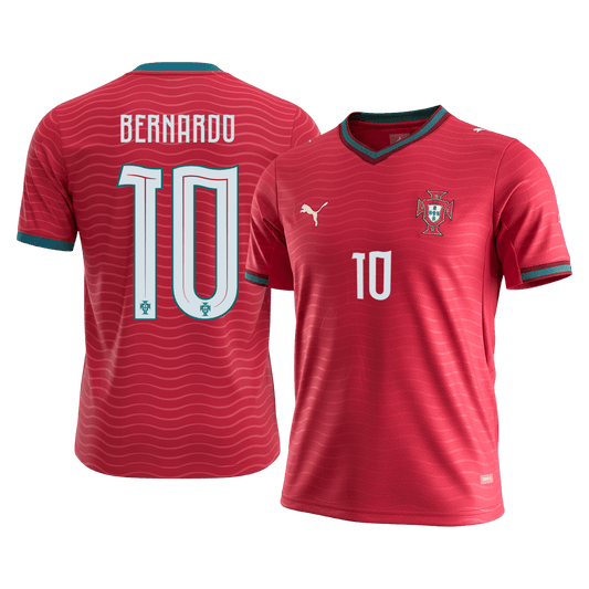 BERNARDO #10 Portugal Home Soccer Jersey World Cup 2026
