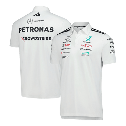 Mercedes AMG Petronas F1 2025 Team Polo White