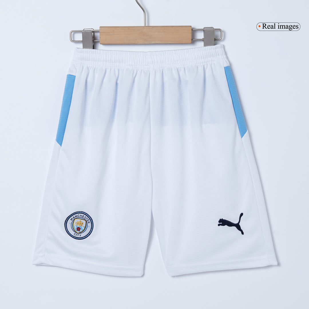 Equipación completa de fútbol para niños Manchester City, primera equipación 2025/26