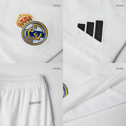 Gift-Kid's Real Madrid Home Soccer Jersey Kit (Shirt+Shorts) 2024/25