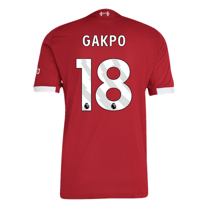 GAKPO #18 Liverpool Home Authentic Soccer Jersey 2025/26