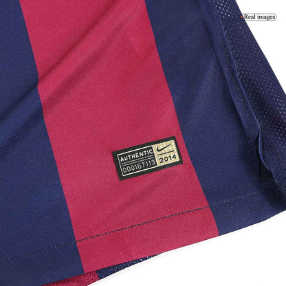 NEYMAR JR #11 Barcelona Retro Jersey Home Soccer Shirt 2014/15
