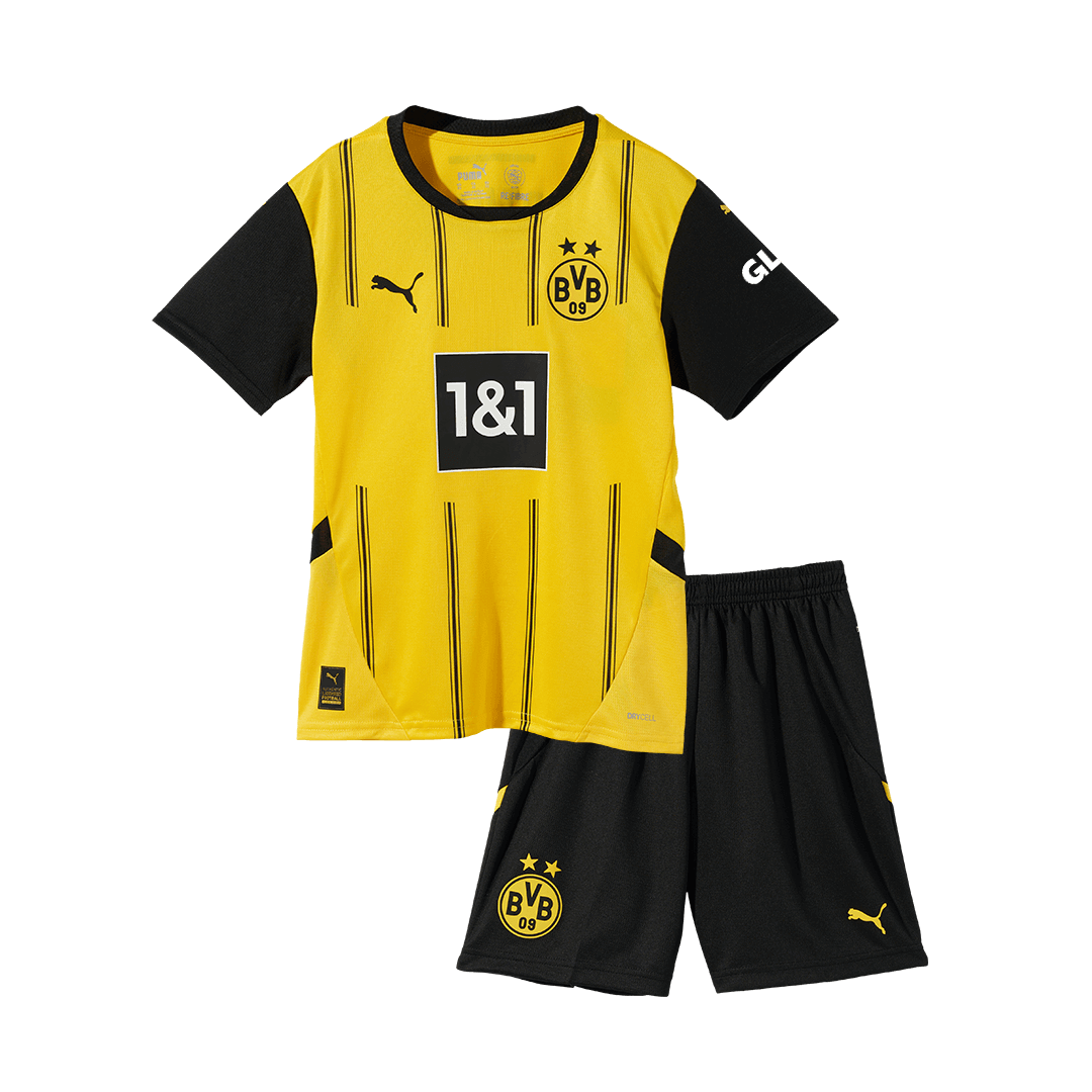 Equipaciones de fútbol de local del Borussia Dortmund para niños