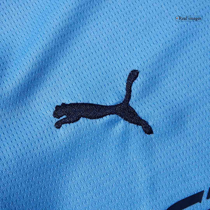 Equipación de fútbol de local del Manchester City para niños 2025/26