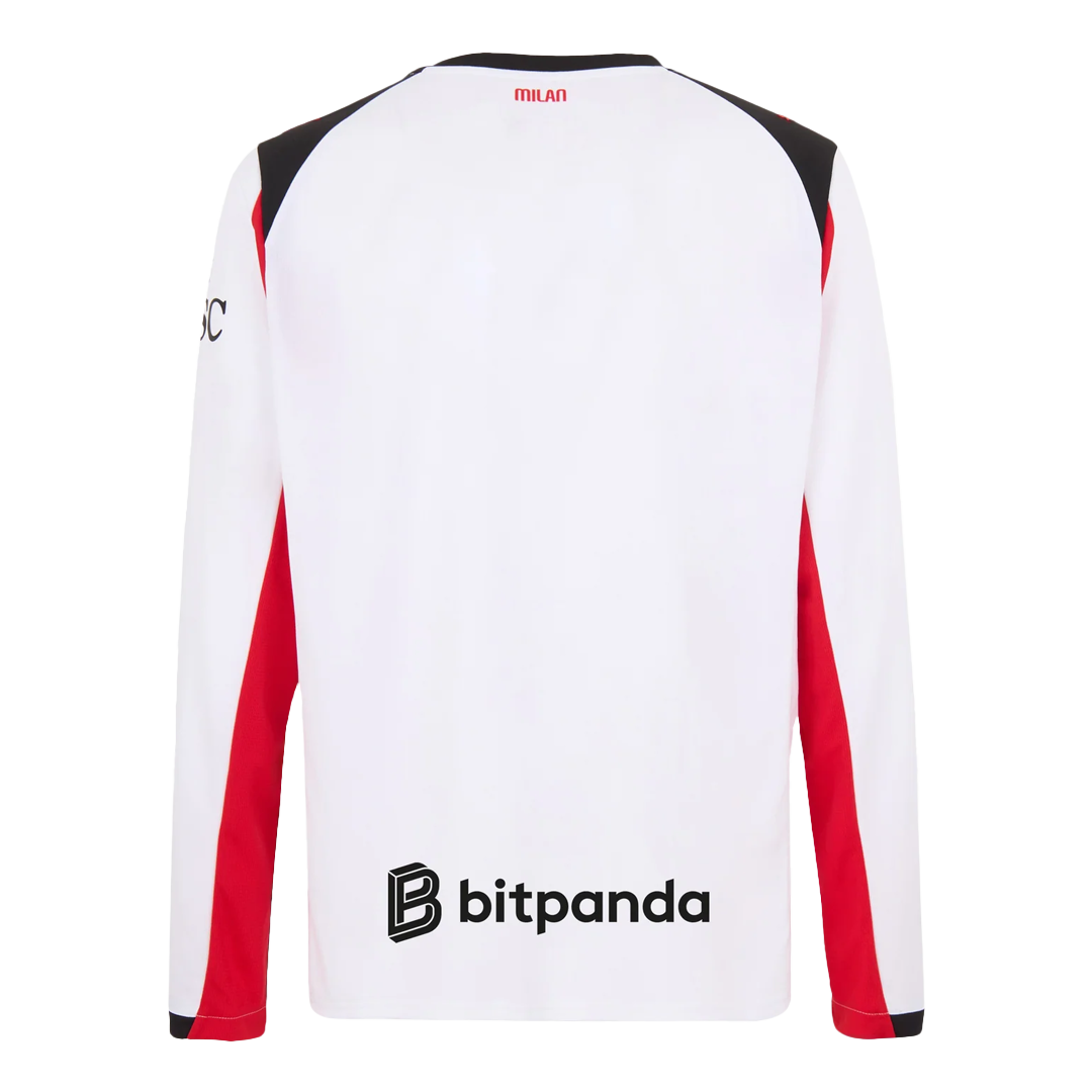 Camiseta de Fútbol Manga Larga Visitante AC Milan 2025/26