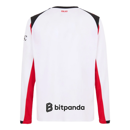Camiseta de Fútbol Manga Larga Visitante AC Milan 2025/26