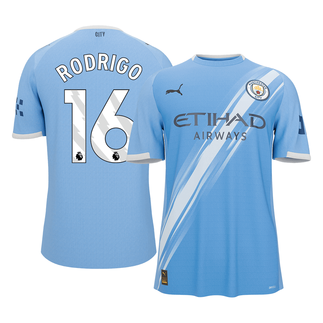 Manchester City RODRIGO #16 Home Soccer Jersey 2025/26