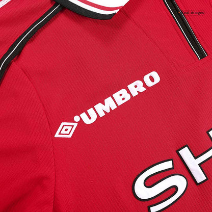 Retro Soccer Jersey Manchester United Home Long Sleeve 1998/99
