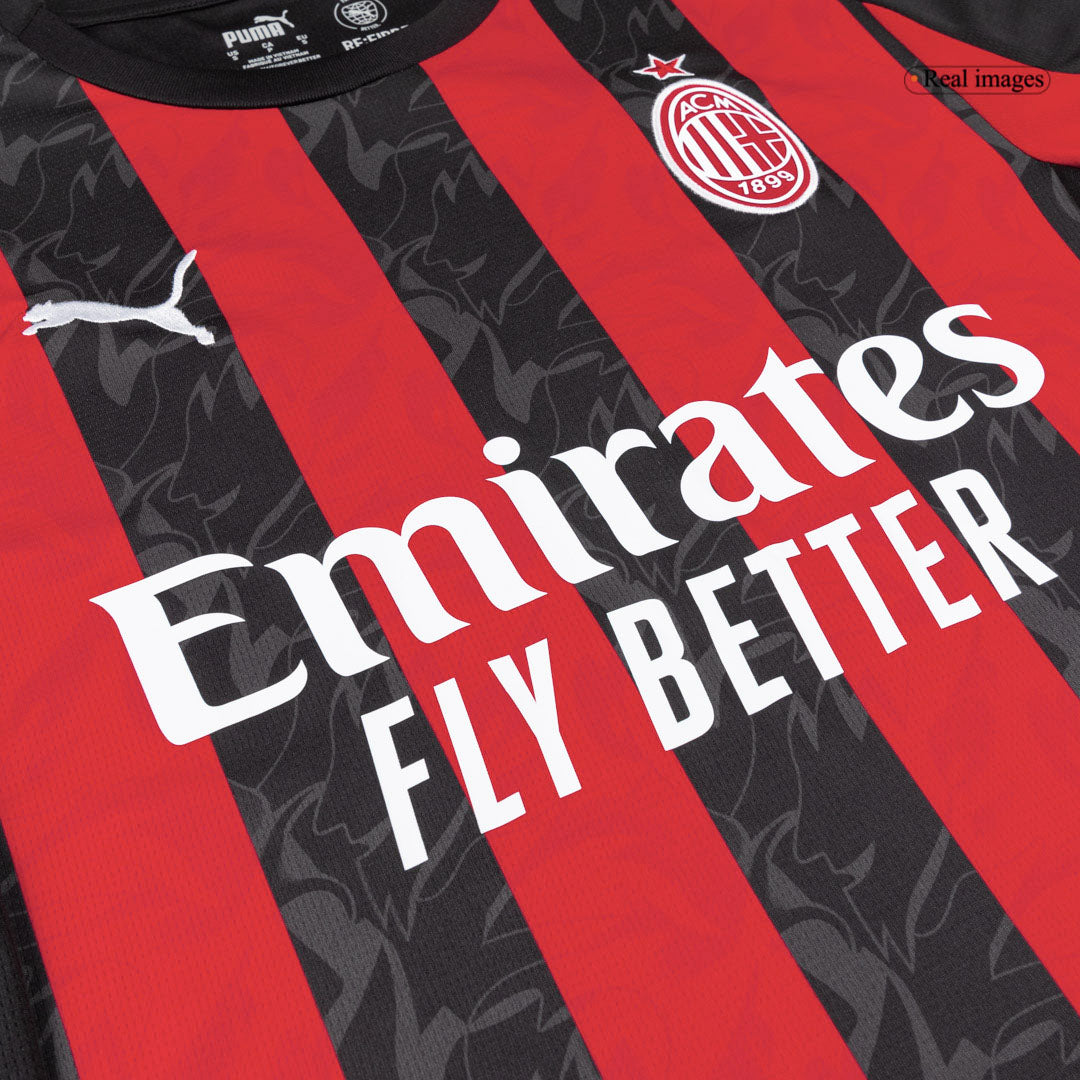 RAFA LEÃO #10 AC Milan Home Soccer Jersey 2025/26 Red&Black
