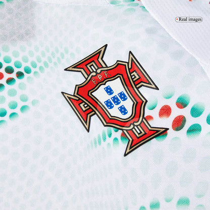 RONALDO #7 Camiseta de fútbol de visitante de Portugal auténtica 2025 Blanca