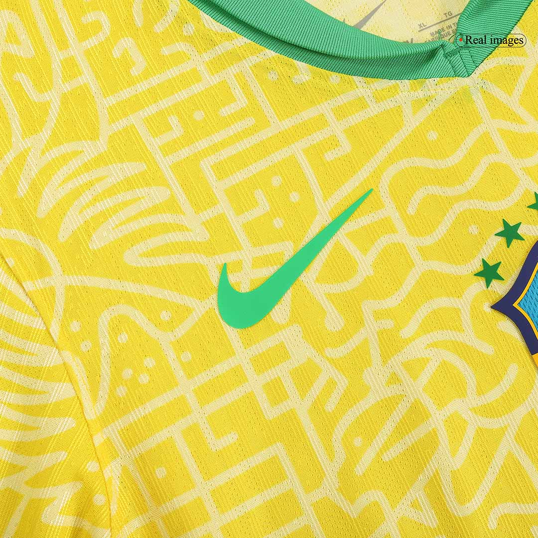 Camiseta de fútbol de local auténtica de Brasil Copa América 2024