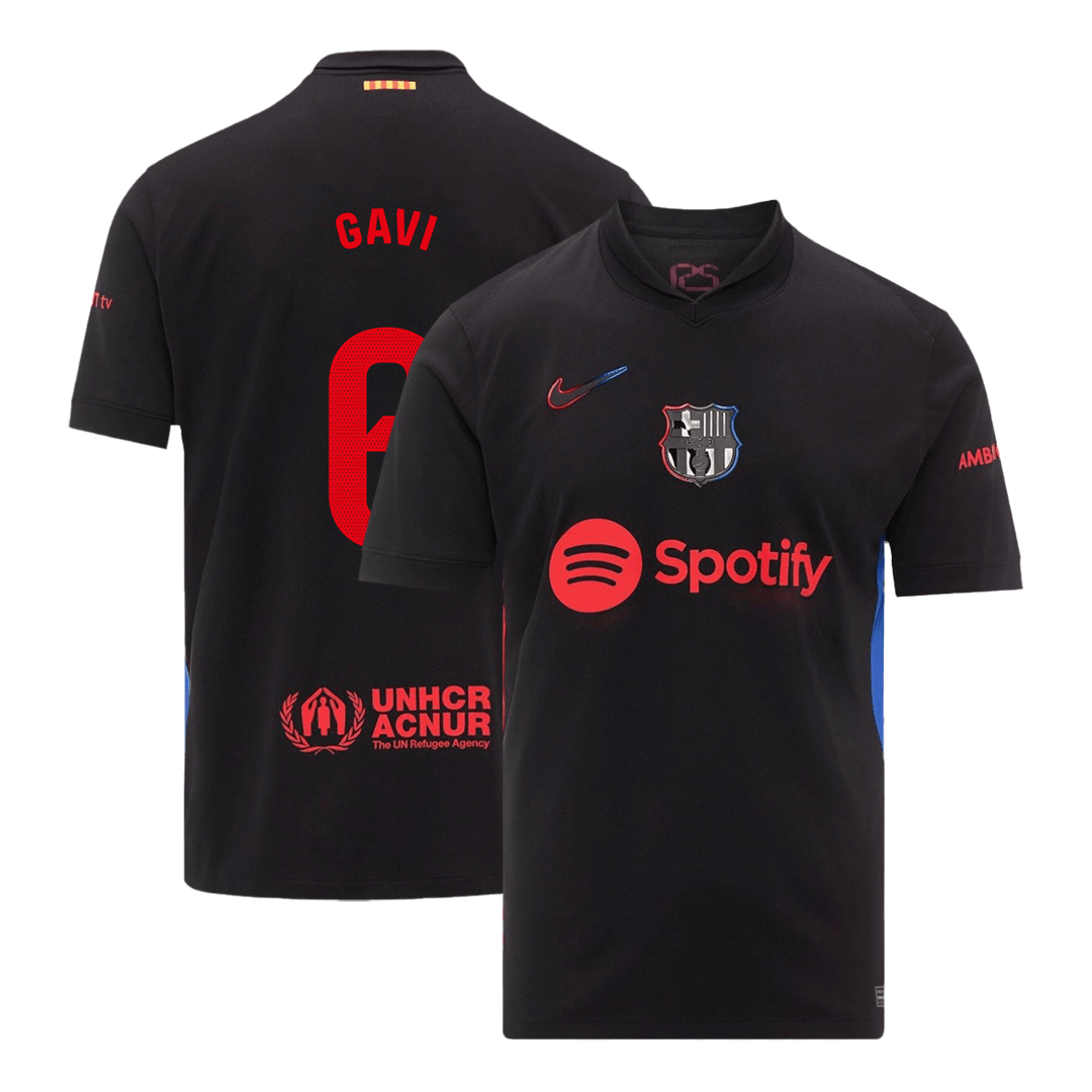 Camiseta de fútbol del Barcelona GAVI #6 de visitante personalizada 2024/25
