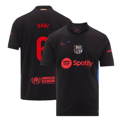 Camiseta de fútbol del Barcelona GAVI #6 de visitante personalizada 2024/25