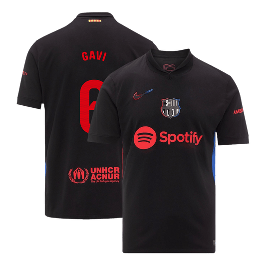 Camiseta de fútbol del Barcelona GAVI #6 de visitante personalizada 2024/25