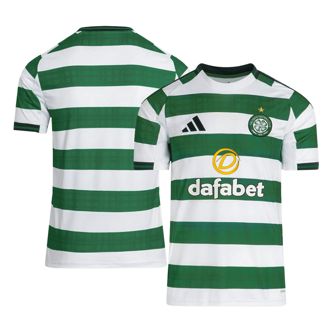 Camiseta de fútbol local del Celtic 2025/26 verde y blanca