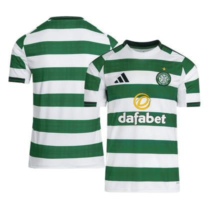 Camiseta de fútbol local del Celtic 2025/26 verde y blanca