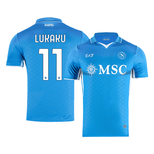 Camiseta de fútbol local del Napoli LUKAKU #11 auténtica 2024/25