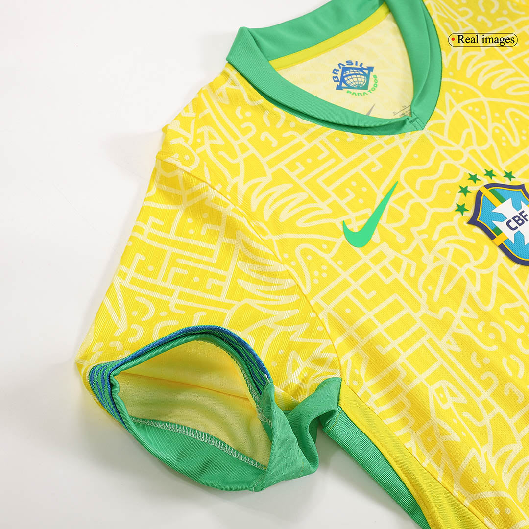 Camiseta de fútbol de local auténtica de Brasil Copa América 2024