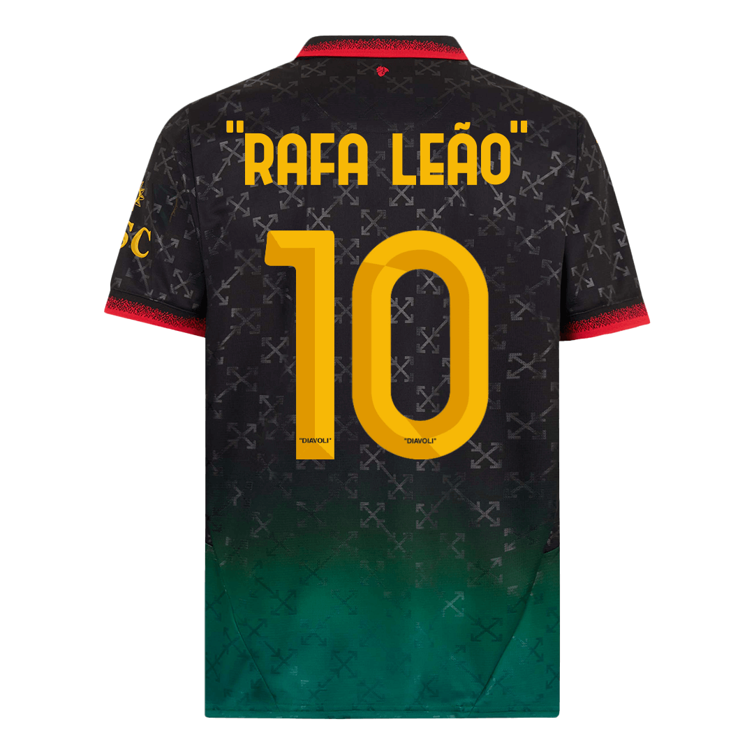 Camiseta de fútbol del AC Milan RAFA LEAO #10 Cuarta equipación 2024/25