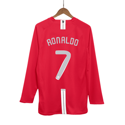 Manchester United RONALDO #7 Retro Jersey Home Soccer Shirt 2007/08 - UCL Final