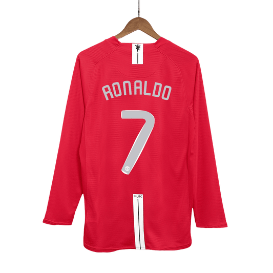 Manchester United RONALDO #7 Retro Jersey Home Soccer Shirt 2007/08 - UCL Final