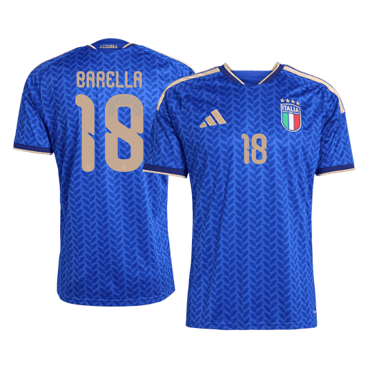 BARELLA #18 Italia Camiseta de Fútbol Local Mundial 2026