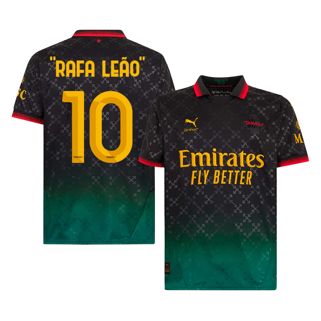 Camiseta de fútbol del AC Milan RAFA LEAO #10 Cuarta equipación 2024/25