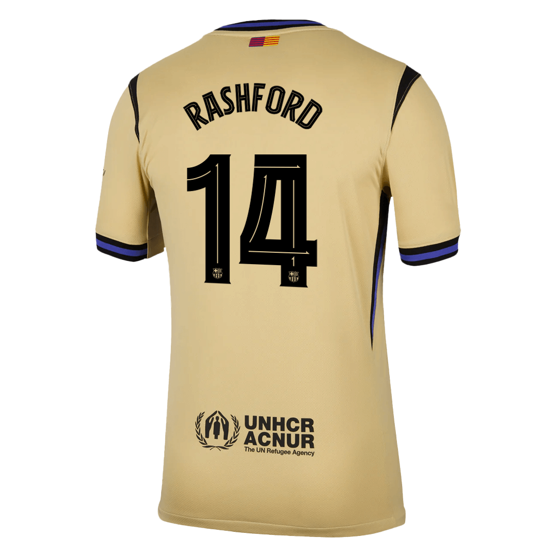 RASHFORD #14 Barcelona gostujo?a nogometna majica 2025/26 rumena - UCL