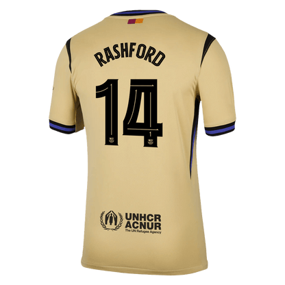 RASHFORD #14 Barcelona gostujo?a nogometna majica 2025/26 rumena - UCL