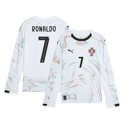 RONALDO#7Portugal Nogometni dres Gostujo?i 2025 Dolgi rokavi