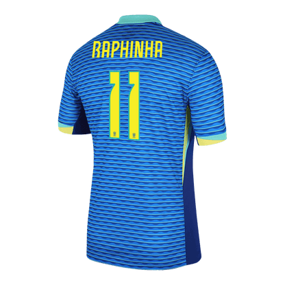 RAPHINHA #11 Brazil Soccer Jersey Away Custom Shirt 2024