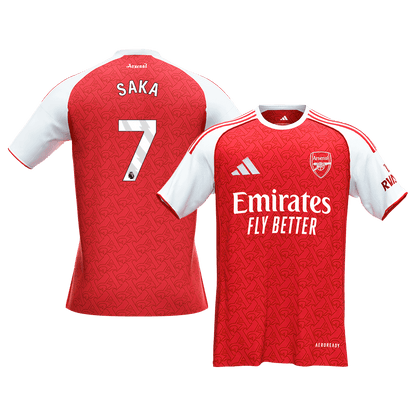 SAKA #7 Arsenal Home Soccer Jersey 2025/26 Red