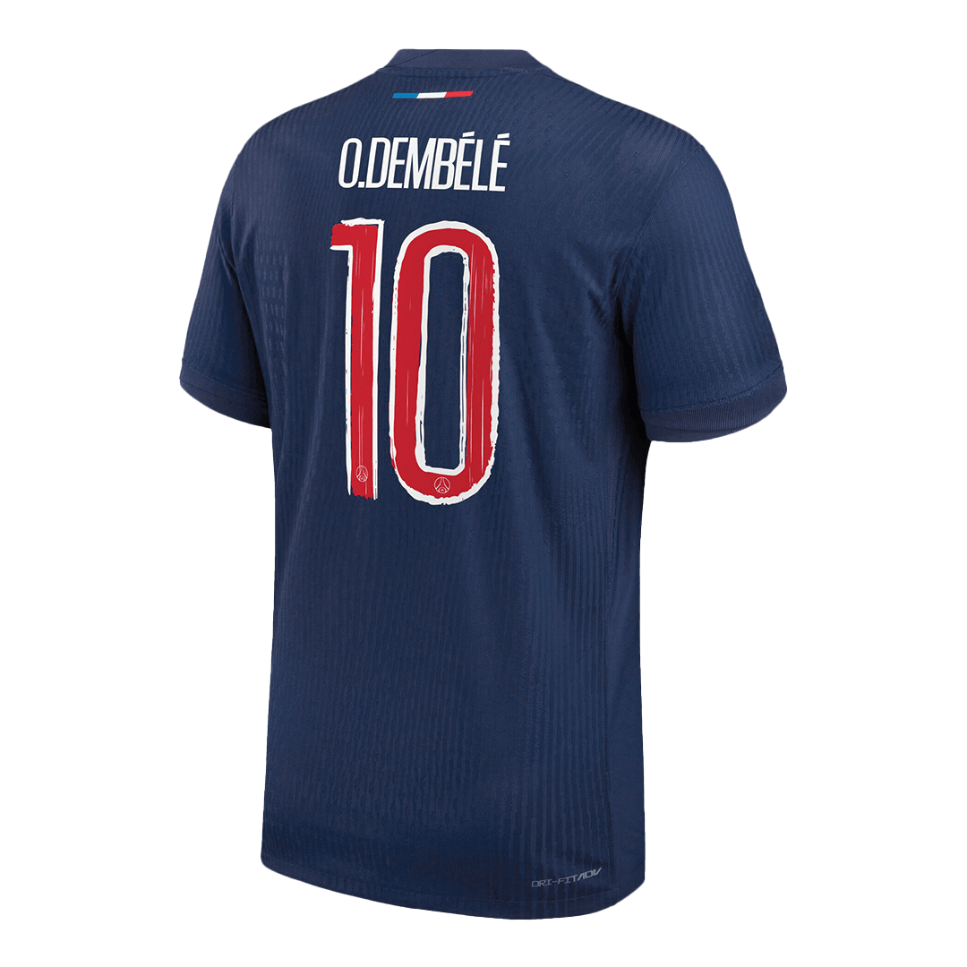 Camiseta de Fútbol Auténtica del PSG O.DEMBÉLÉ #10 Camiseta de local del PSG 2024/25 - UCL
