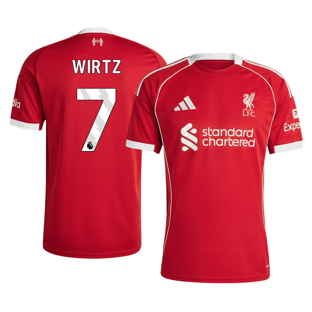 WIRTZ #7 Camiseta de fútbol de local del Liverpool 2025/26