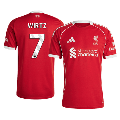 WIRTZ #7 Camiseta de fútbol de local del Liverpool 2025/26