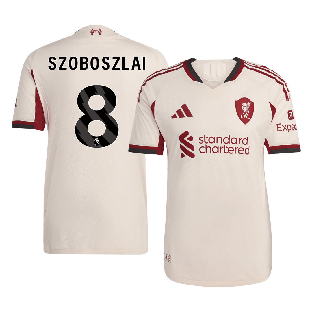 SZOBOSZLAI #8 Liverpool gostujoči avtentični nogometni dres 2025/26